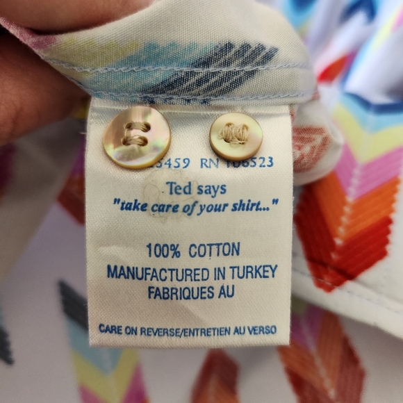 Ted Baker London Mens Long Sleeve Button Front Shirt Size 16.5/42 Light Blue - Picture 6 of 7